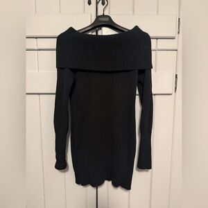 Guess Black Off-Shoulder Sweater